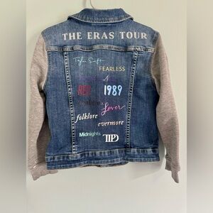 Taylor Swift unofficial eras tour Blue and Gray Jean Jacket